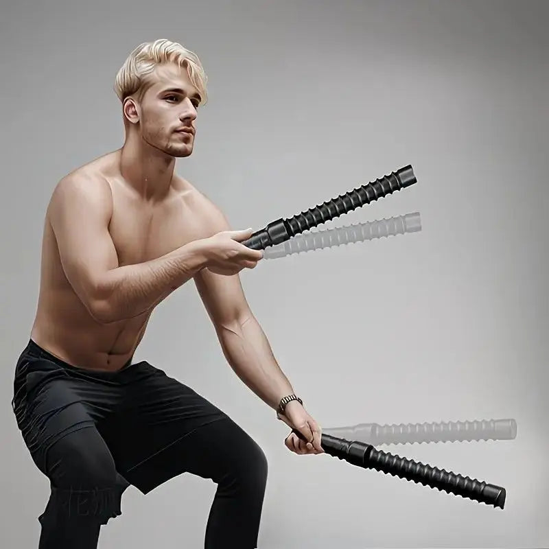 2PCS Wireless Battle Rope Fitness Stick, Strong Spring Resistance, Full Body Muscle Sculpting, Anti-Slip and Durable, Indoor and Outdoor Use, Essential for Body Shaping Wholesale Hub
