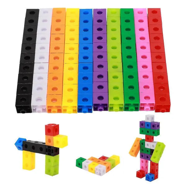 100pcs Children's Construction Toys Snap Cube Toys Educational Wholesale Hub
