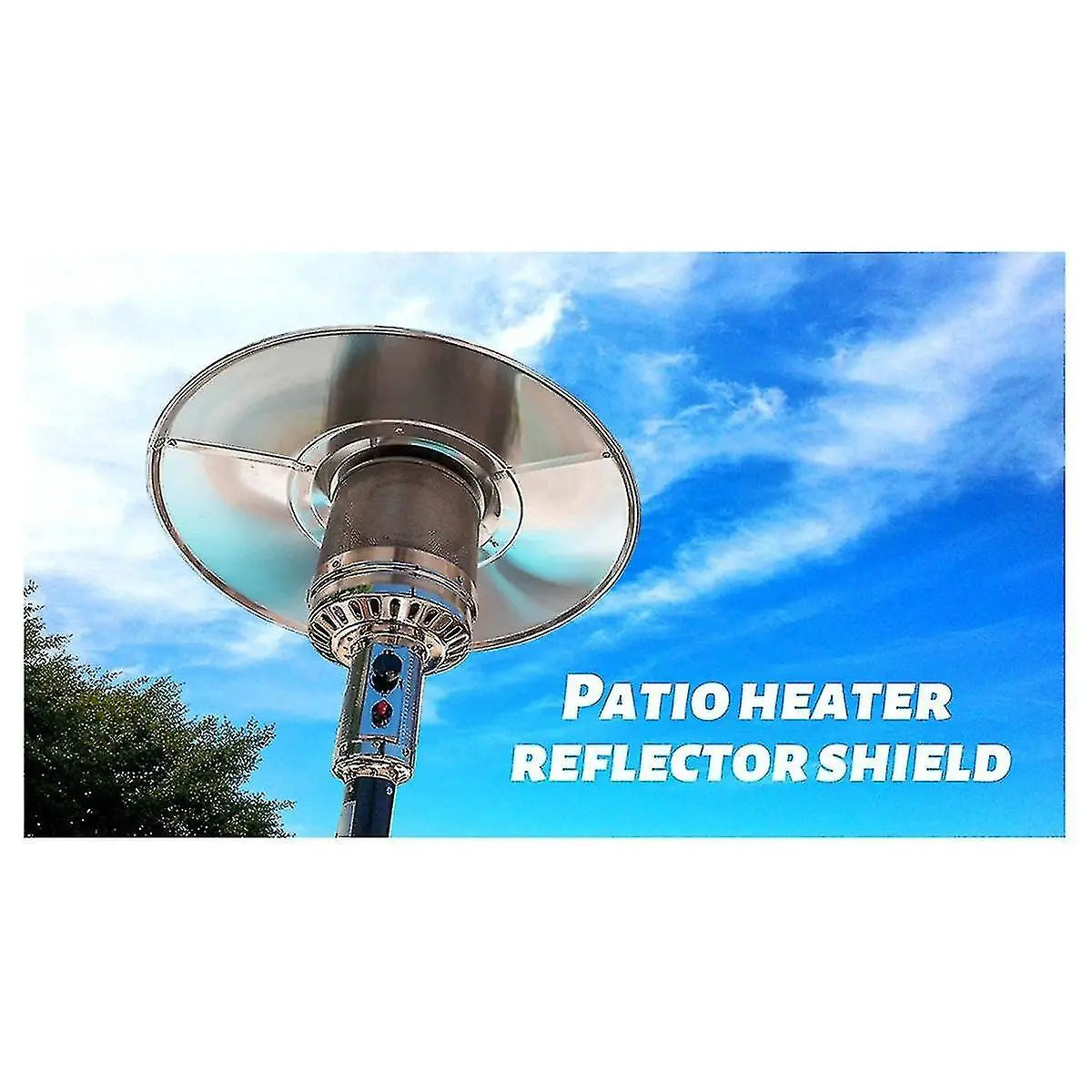Patio Heater Reflector Plate, Outdoor Propane Heater Replacement Part - Top Dome, 3-Hole Mount, 3-'-UU- Wholesale Hub