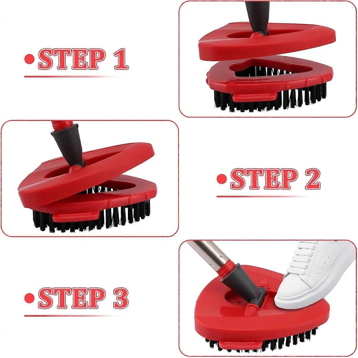 Mop Heads Replacement Scrubbing Brush Mop Head for Vileda Turbo Spin Mop, Hard Bristle Carpet Brush Cleaning Brush for Bathroom Garage Kitchen1x Brush 1x Brush Red Wholesale Hub