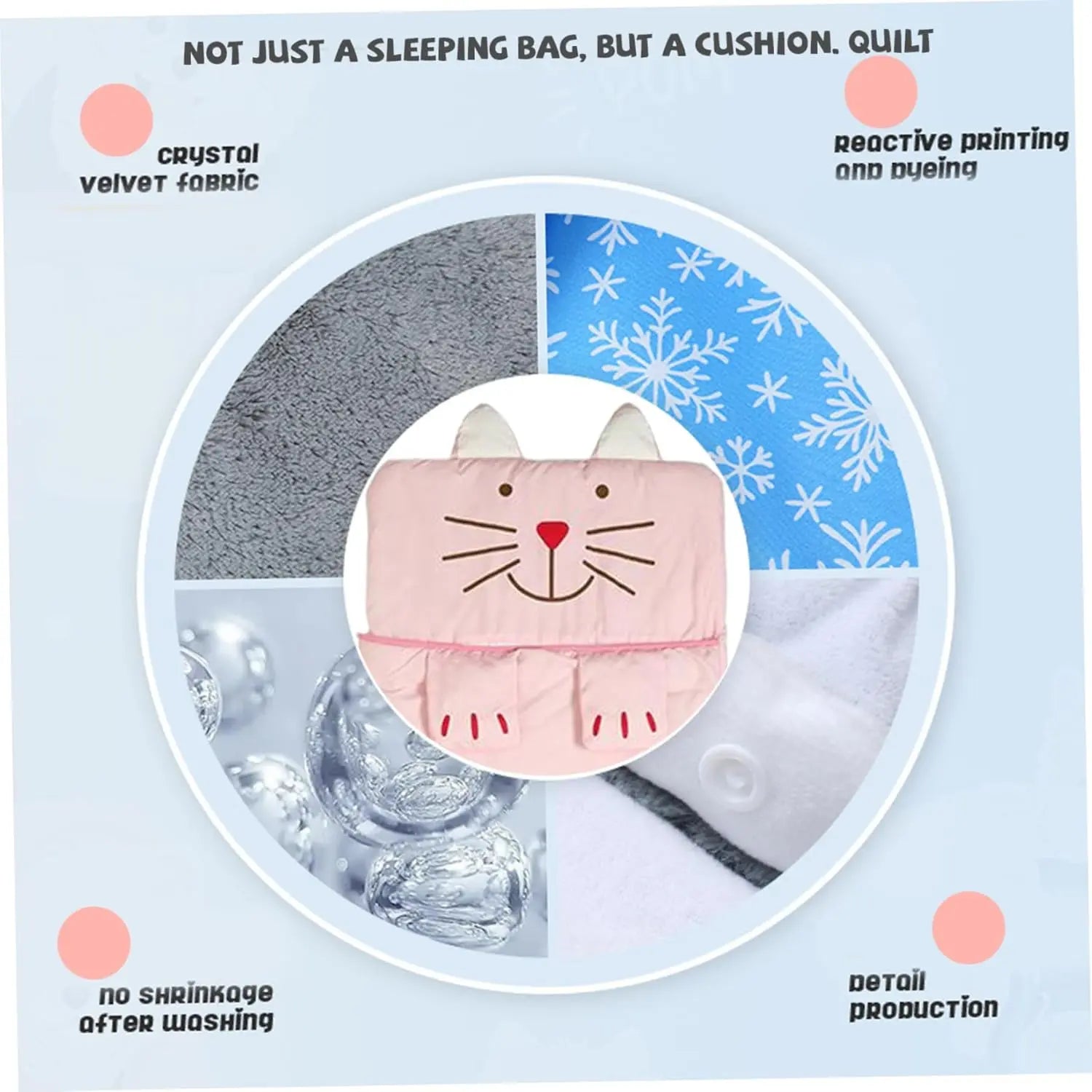 Sleeping bag for children, cozy cartoon design for boys and girls Wholesale Hub