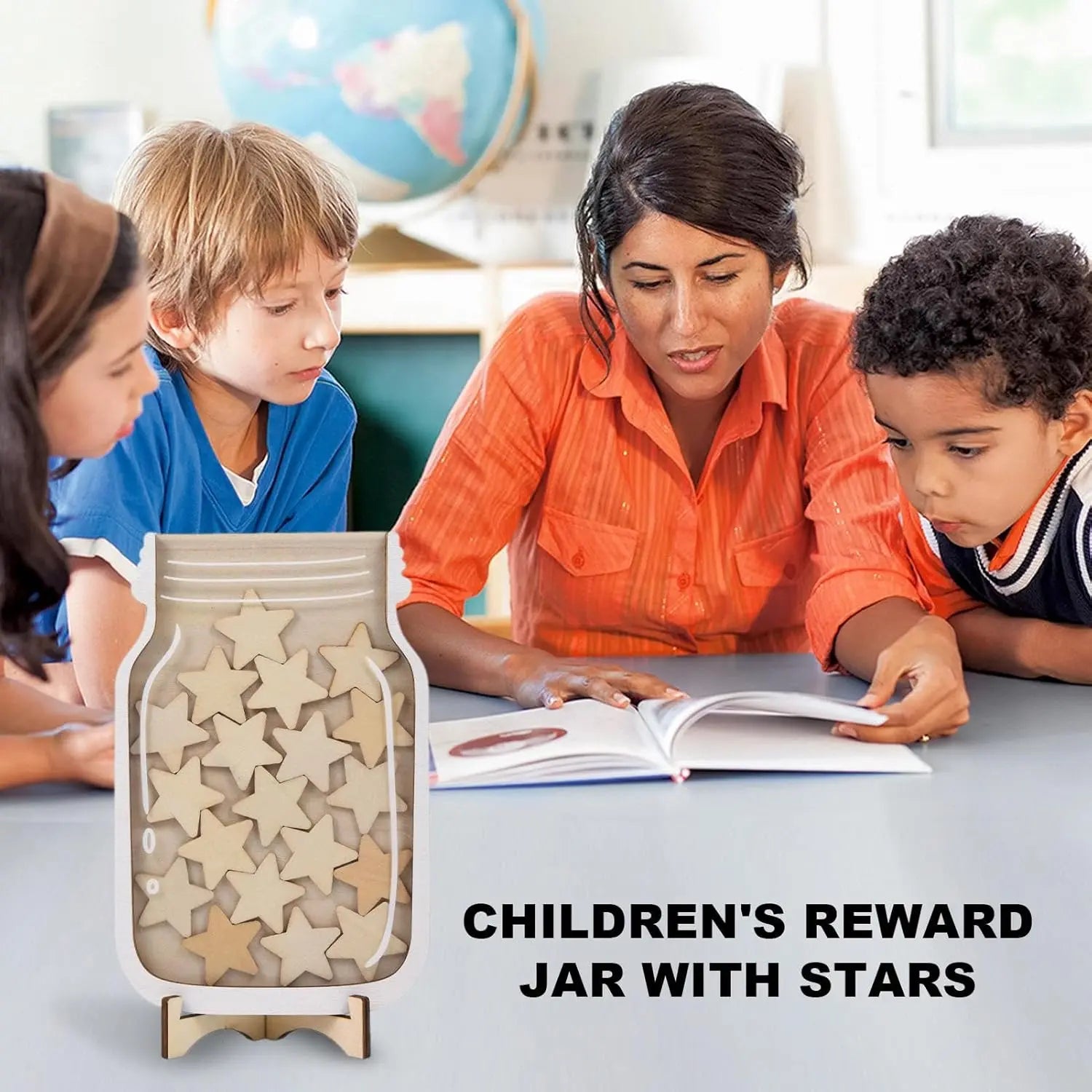 Reward Jars for Kids - Star and Dinosaur Board | Positive Behavior Management and Reward System for the Classroom b Wholesale Hub