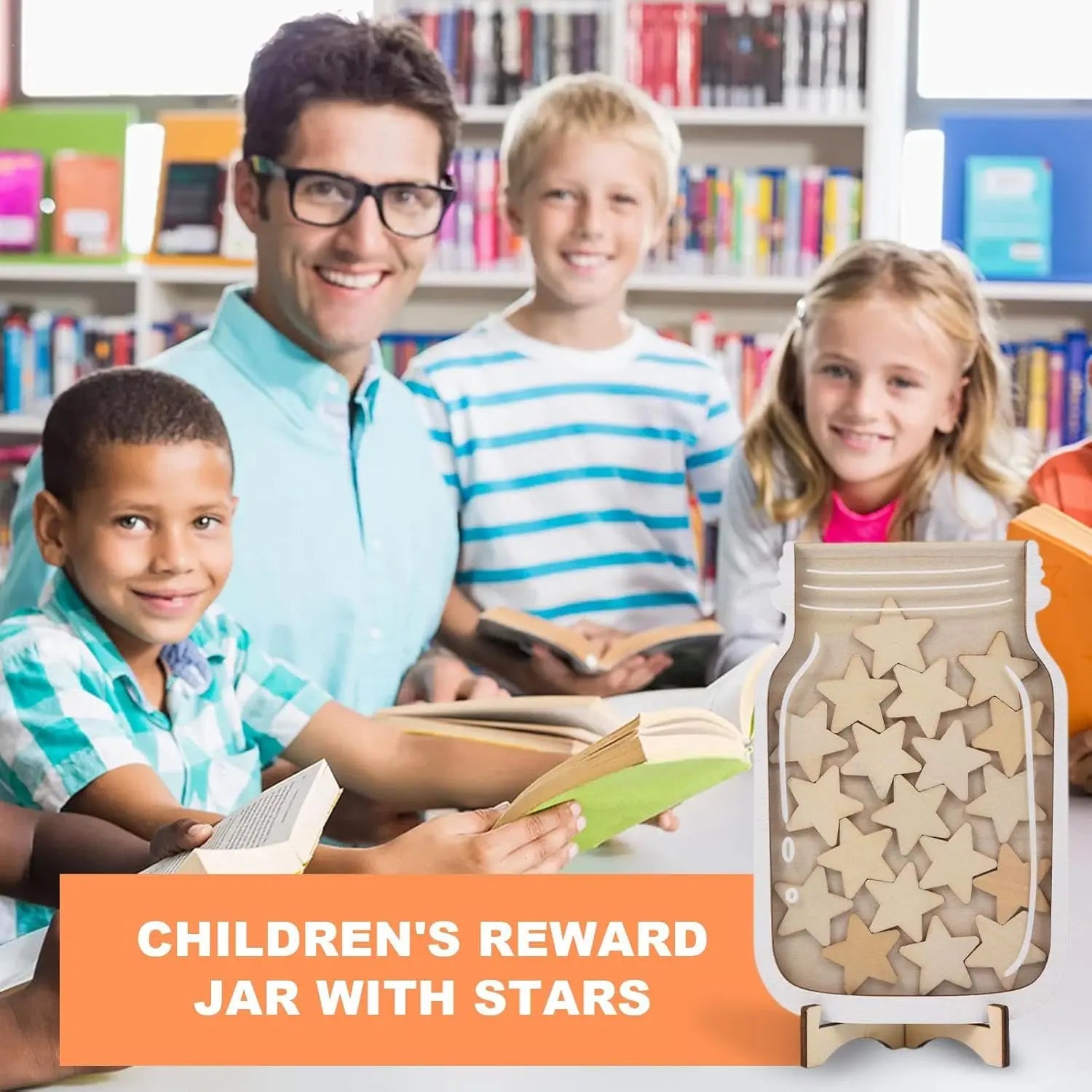 Reward Jars for Kids - Star and Dinosaur Board | Positive Behavior Management and Reward System for the Classroom b Wholesale Hub