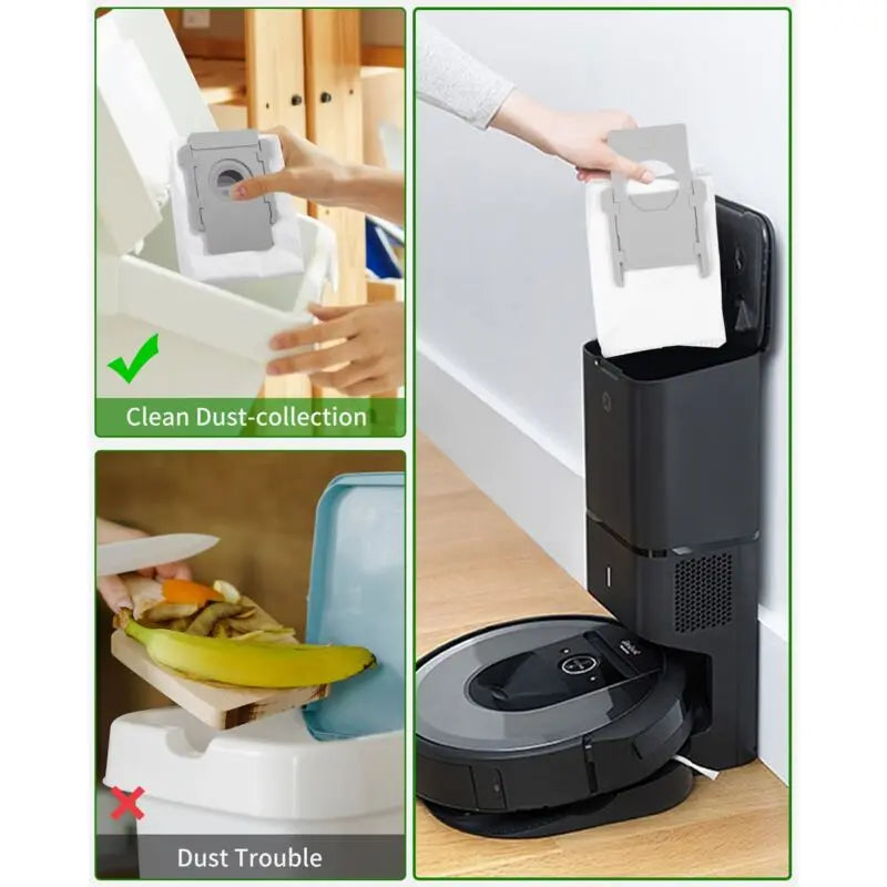 iRobot Roomba i7 i3 i4 i6 j7 i8 S9 E5 E6 E7 Clean Base Vacuum Cleaner Bags, 10-pack Wholesale Hub