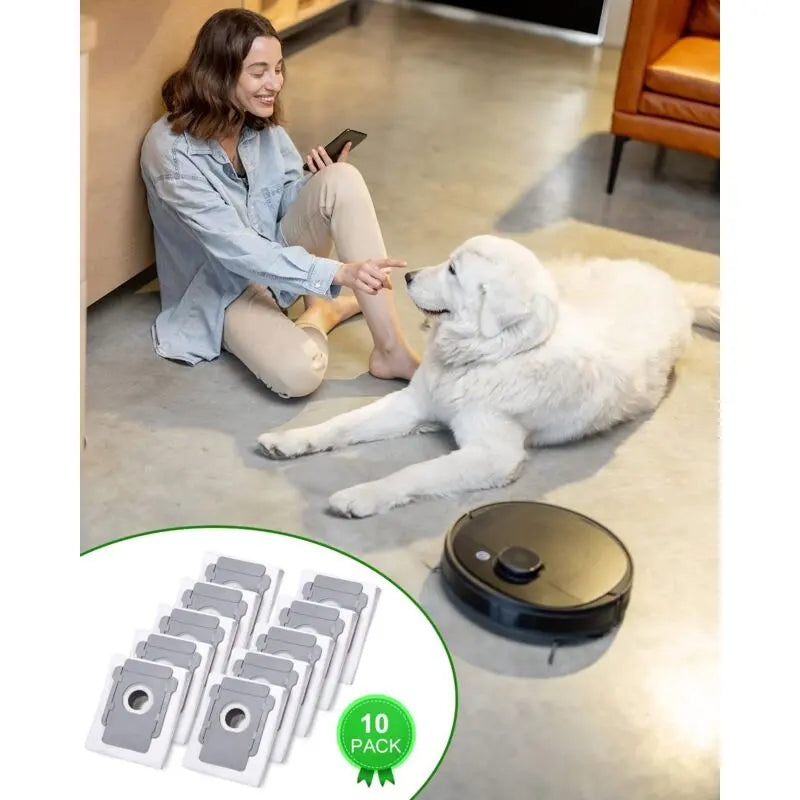 iRobot Roomba i7 i3 i4 i6 j7 i8 S9 E5 E6 E7 Clean Base Vacuum Cleaner Bags, 10-pack Wholesale Hub