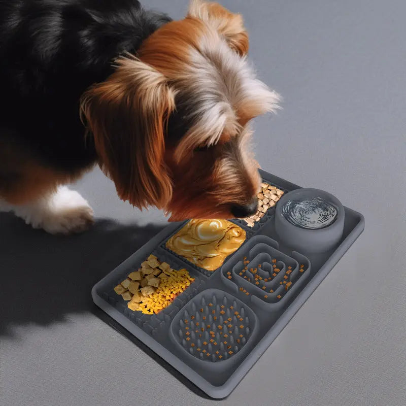 Pet Lick Mat, Food Bowl Pink (Square) Wholesale Hub