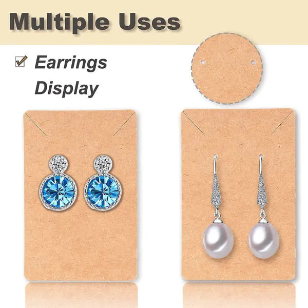 480pcs earring cards with plastic bag earring display cards for earring necklace display jewelry packaging Wholesale Hub