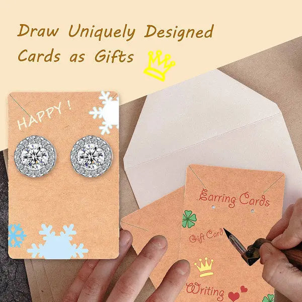 480pcs earring cards with plastic bag earring display cards for earring necklace display jewelry packaging Wholesale Hub