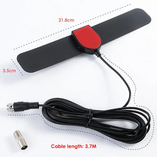 25 Mile Range Antenna TV Digital HD 4K Antenna Digital Indoor HD Black one size Wholesale Hub