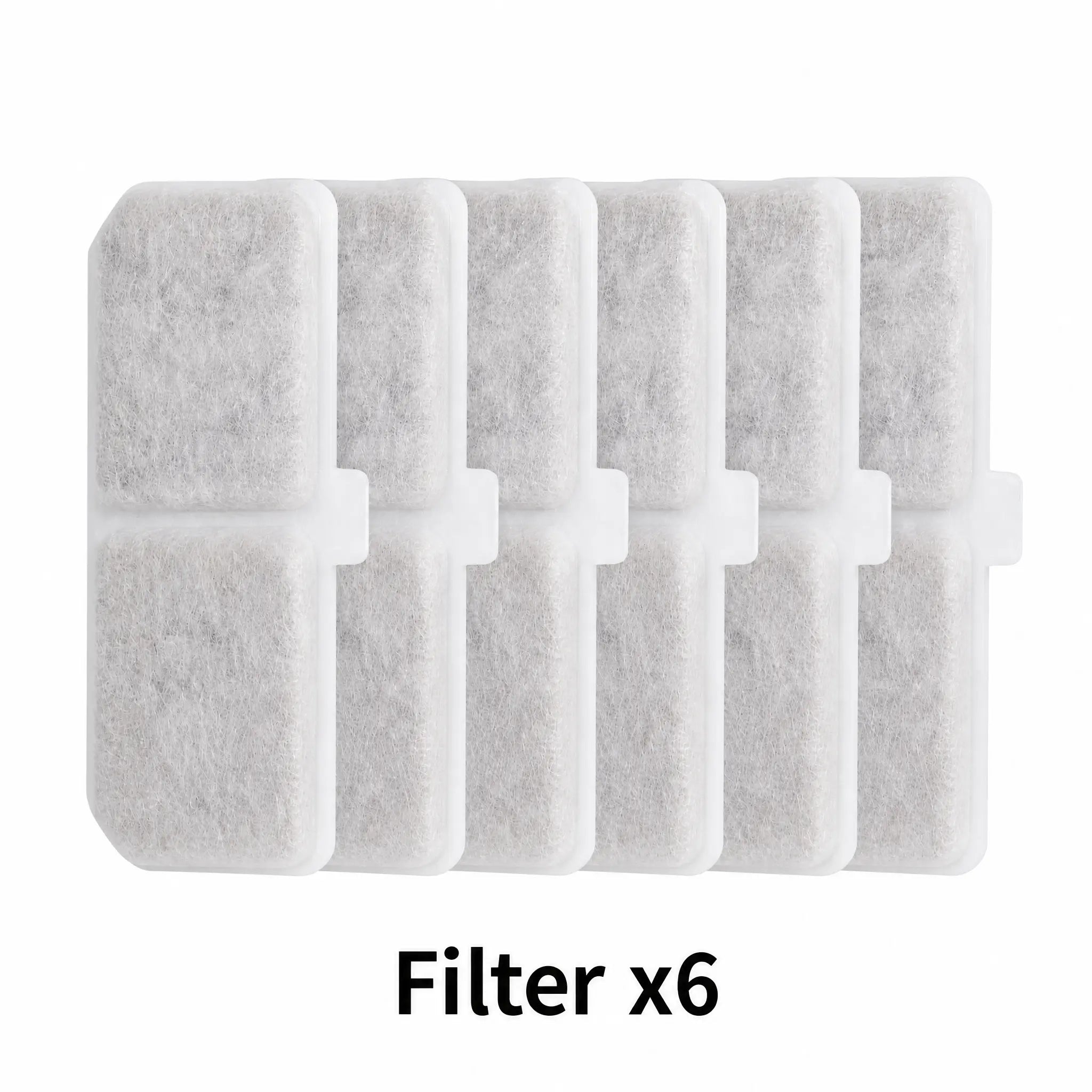 Cat Water Fountain Replacement Filters,for YSJ 1101 Water Fountain, 6 Pack Pet Fountain Filters with Activated Carbon and Sponge, Compatible with XC528 3L/101oz Automatic Cat Water Fountains Wholesale Hub