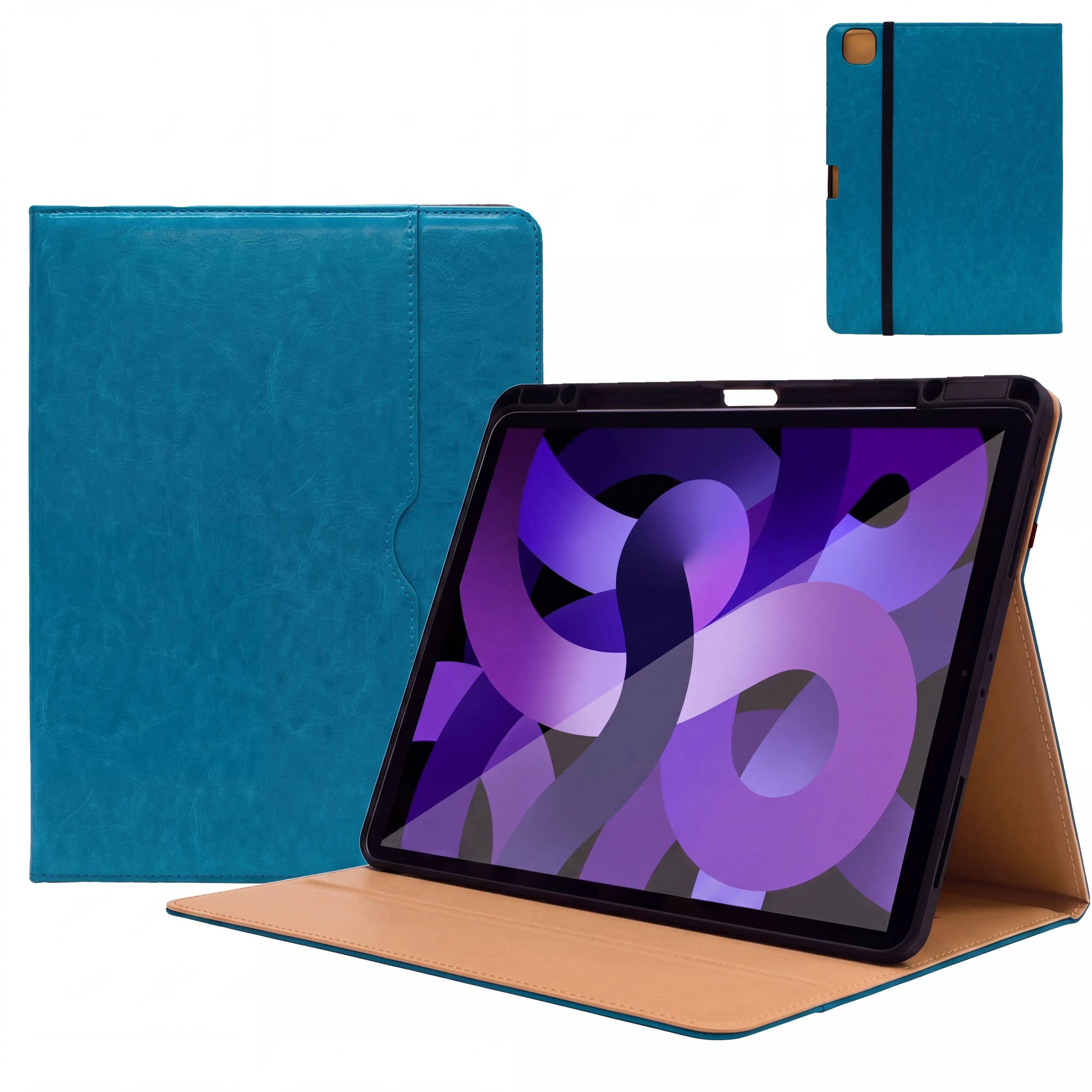 SENYOSON Light Blue iPad Case for iPad 5th 6th Generation 9.7 Inch 2017/2018 & iPad Air 2 9.7 Inch 2014, Premium Leather Folio Stand Cover with Pencil Holder Wholesale Hub