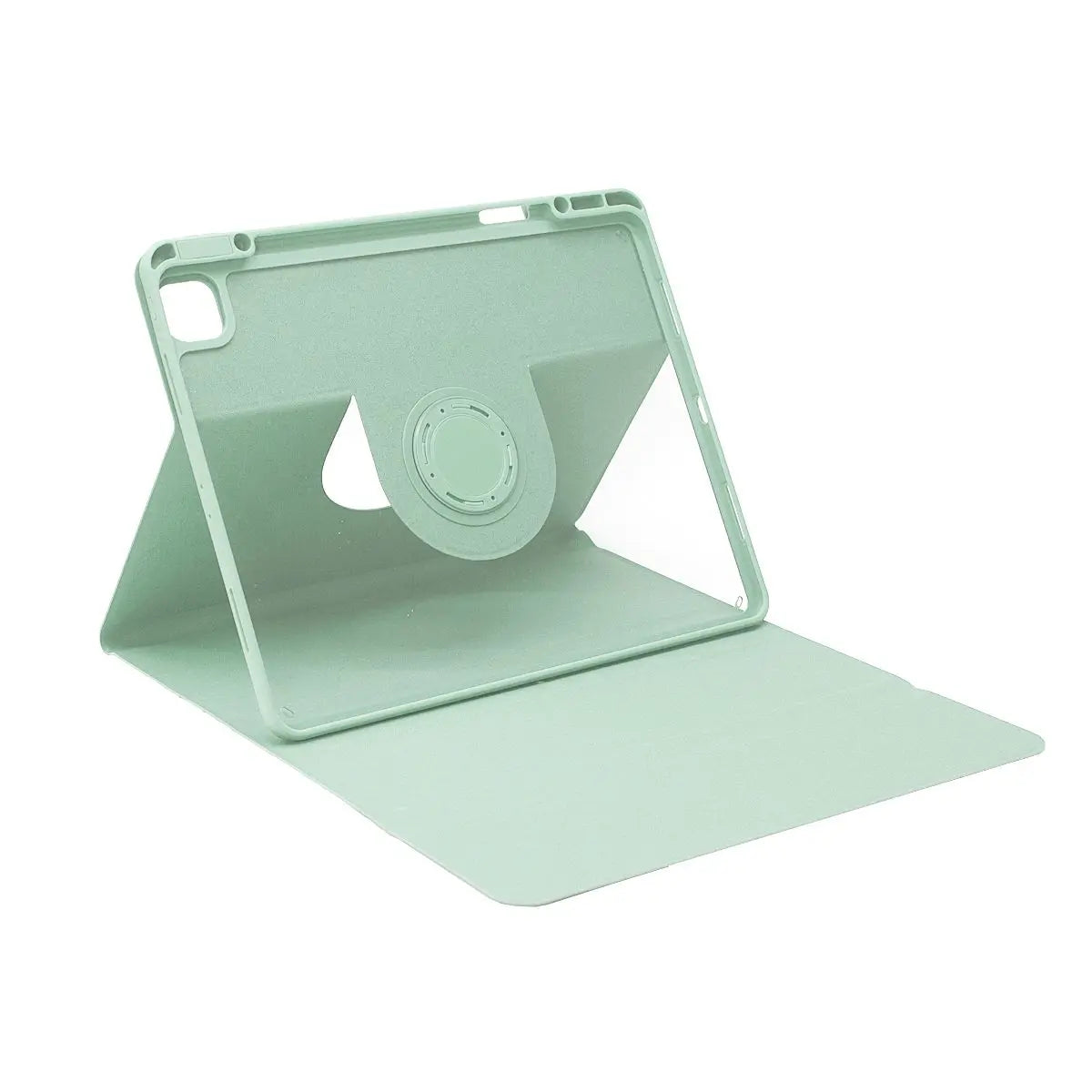 SENYOSON Green iPad Pro 11 Inch Case for iPad Pro 11" M4 5th Generation 2024, Detachable Magnetic Rotating Stand Cover with Honeycomb Back Panel Cooling, Snug Fit Protective Case Wholesale Hub