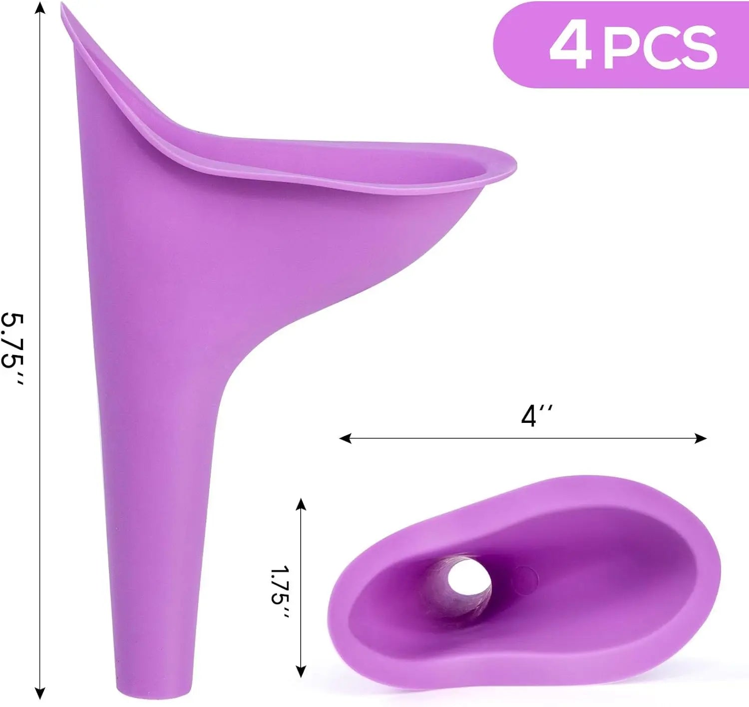 Female Urinal, 4PCS Portable Urination Device Pee Funnel for Travel Camping Hiking, Outdoor Activities, Camping, As a Gift for Women's Equality Day That Benefits Female Health Wholesale Hub