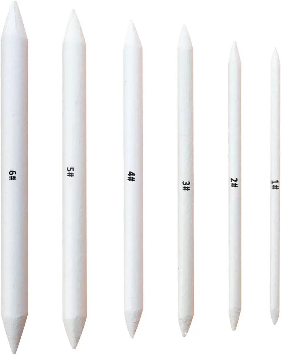 6 PCS Blending Stumps and Tortillions, Sketch Drawing Tools, Paper Art Blenders for Student Sketch Drawing Wholesale Hub