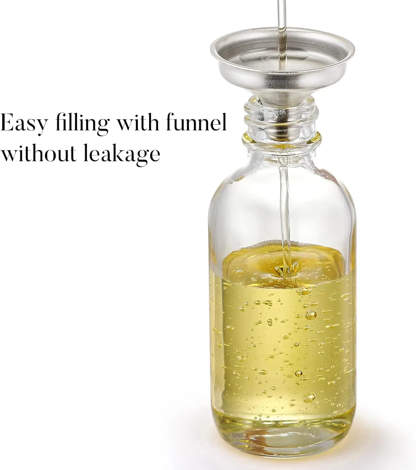 4 Pcs, 1 oz Golden Cap Clear Dropper Bottles (30ml) with 1 Funnel & 4 Labels - Glass Tincture Bottles with Eye Droppers - Leakproof Essential Oil Bottles for Health, Personal Care & Beauty Wholesale Hub