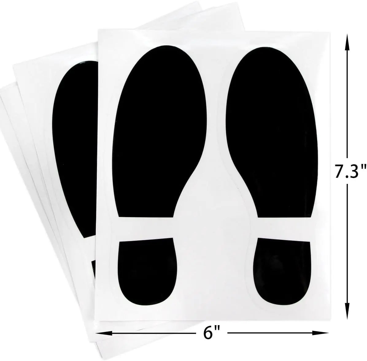 24Pcs Spy Agent of Truth Footprint Floor Decals Stickers Classroom Line Up Floor Decals Black Footprint Stickers Wholesale Hub
