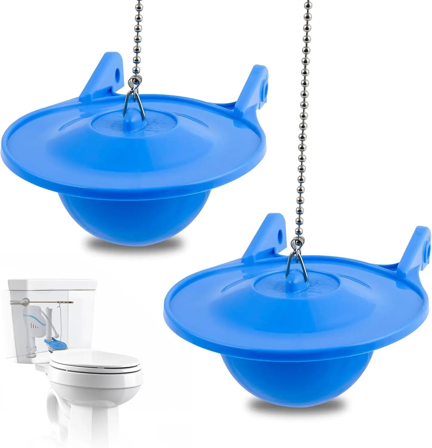 2 pcs Toilet Flapper Replacement, Compatible with Gerber 99-788 and Lowes AquaSouce Original 3" Flapper Replacement for 1.28 GPF Toilets (98923, 312795, 352027, 395280, 12293)-Water Saving Wholesale Hub