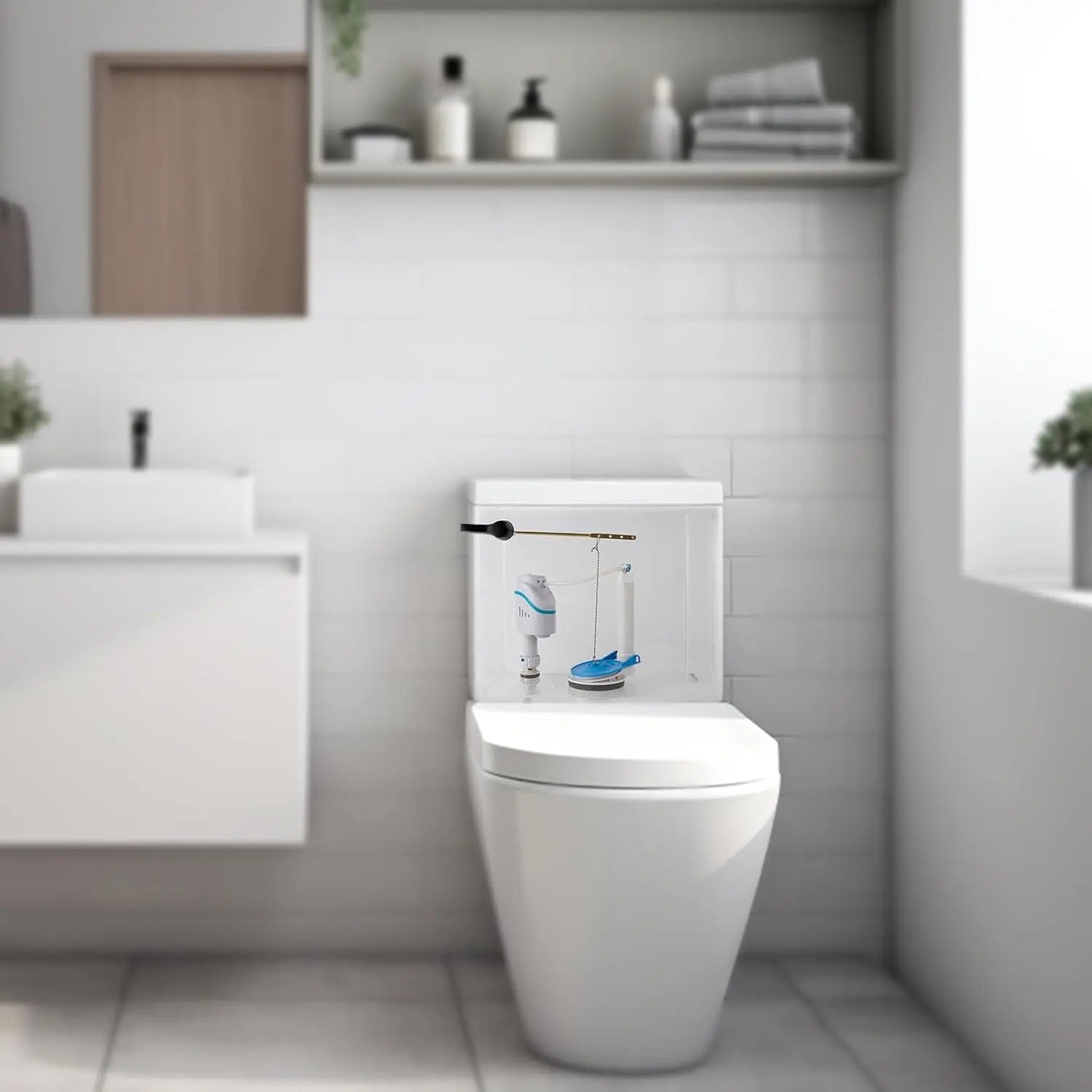 2 pcs Toilet Flapper Replacement, Compatible with Gerber 99-788 and Lowes AquaSouce Original 3" Flapper Replacement for 1.28 GPF Toilets (98923, 312795, 352027, 395280, 12293)-Water Saving Wholesale Hub