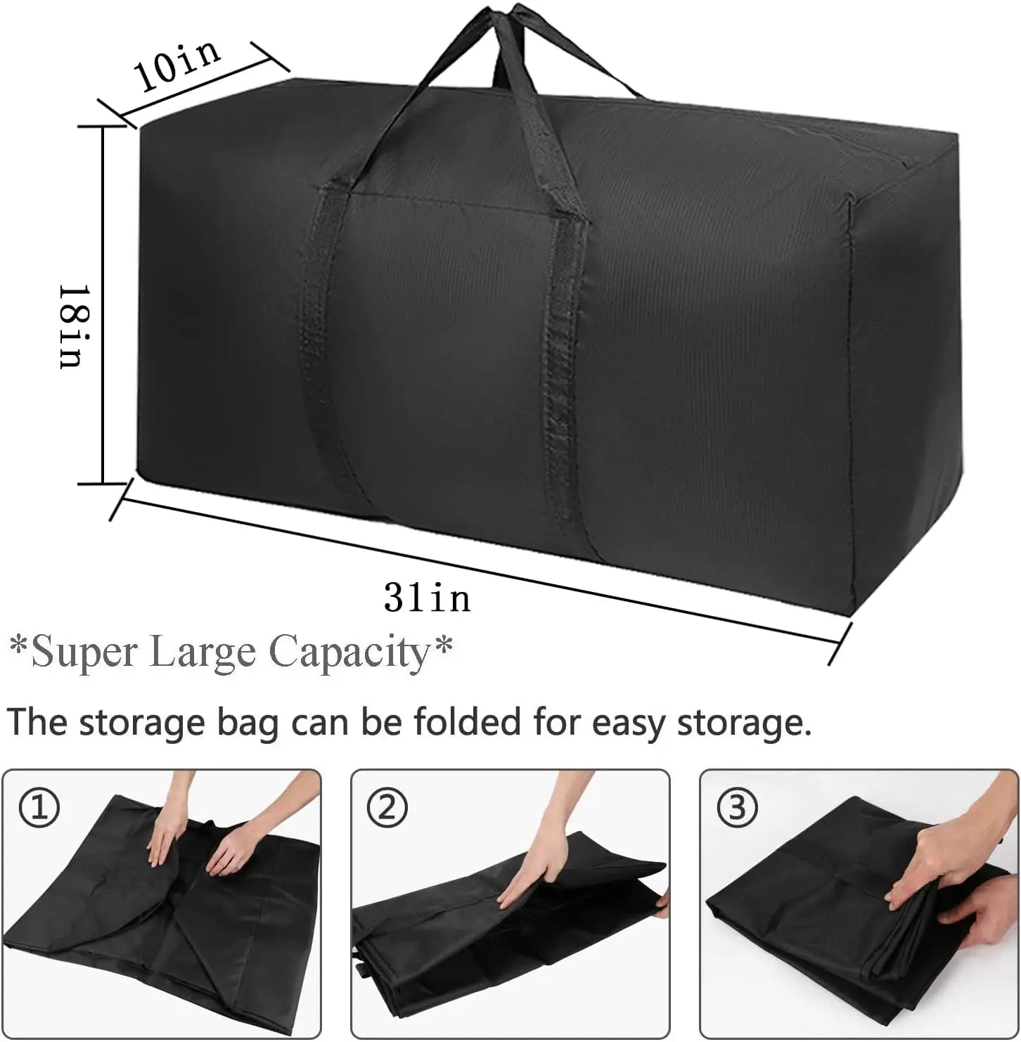 Extra Large Moving Bags with Strg Zippers & Carrying Handles, Storage Bags Storage Totes for Clothes, Moving Supplies, Space Saving Oversized Storage Bag Organizer for Moving, Traveling (2 Pack) Wholesale Hub