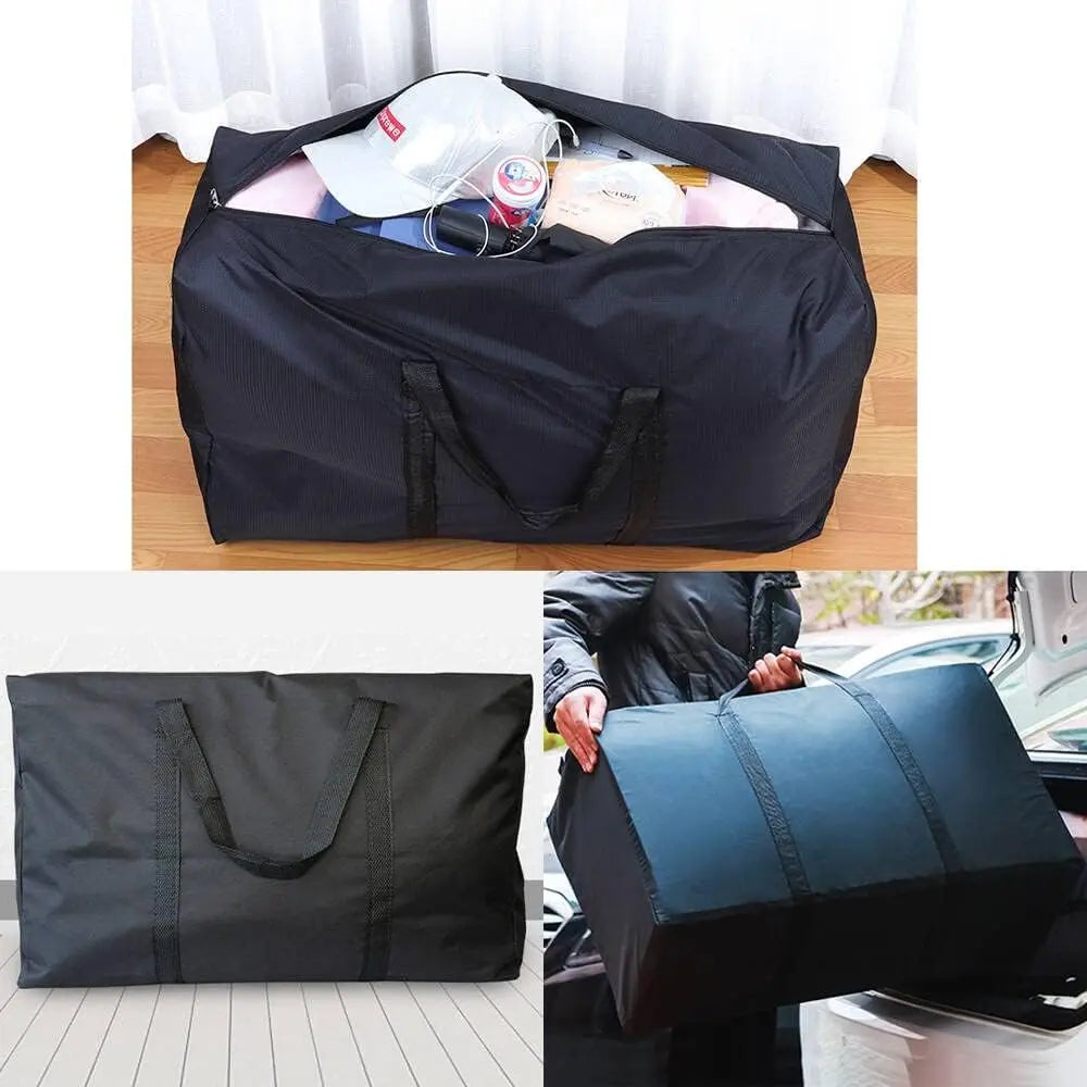 Extra Large Moving Bags with Strg Zippers & Carrying Handles, Storage Bags Storage Totes for Clothes, Moving Supplies, Space Saving Oversized Storage Bag Organizer for Moving, Traveling (2 Pack) Wholesale Hub
