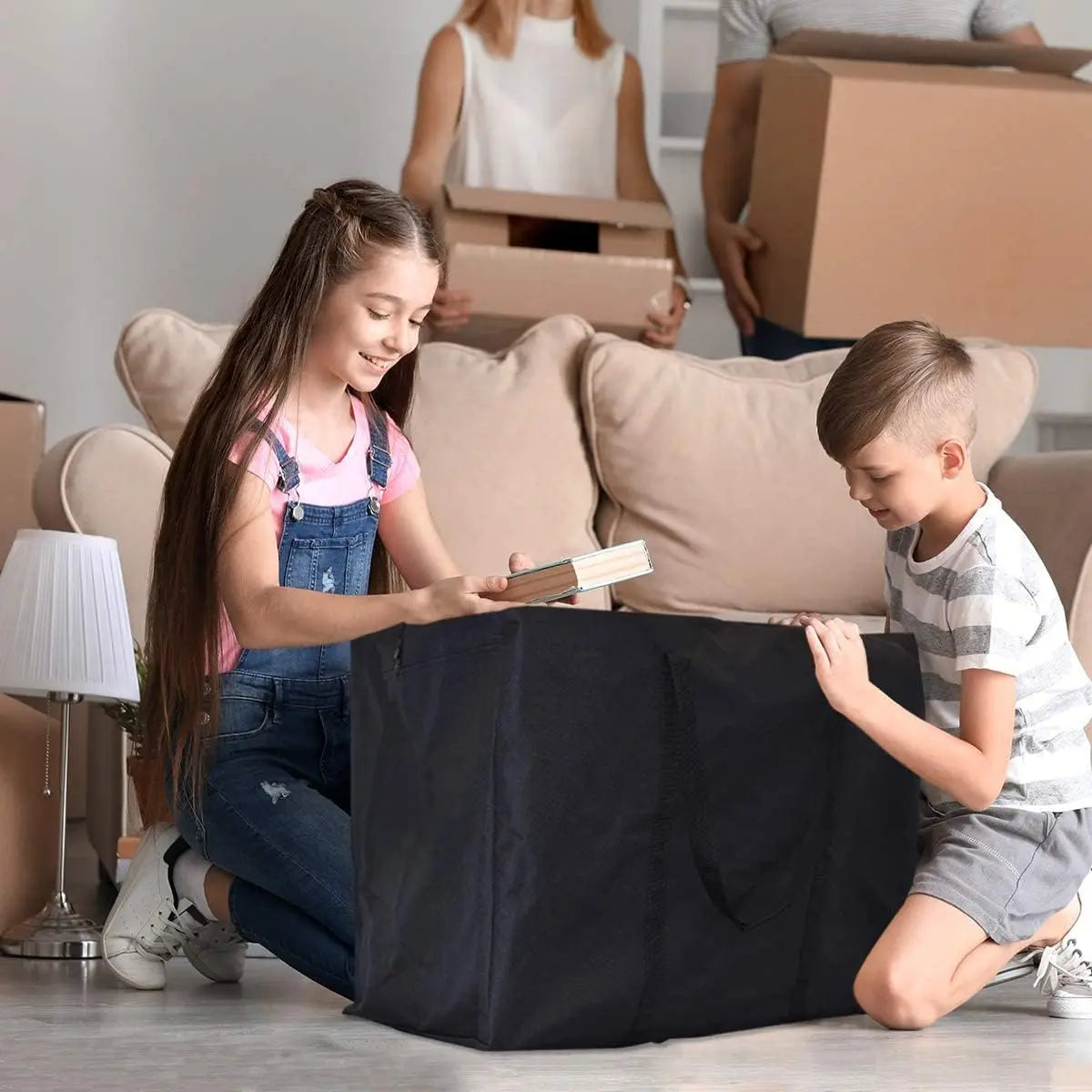 Extra Large Moving Bags with Strg Zippers & Carrying Handles, Storage Bags Storage Totes for Clothes, Moving Supplies, Space Saving Oversized Storage Bag Organizer for Moving, Traveling (2 Pack) Wholesale Hub