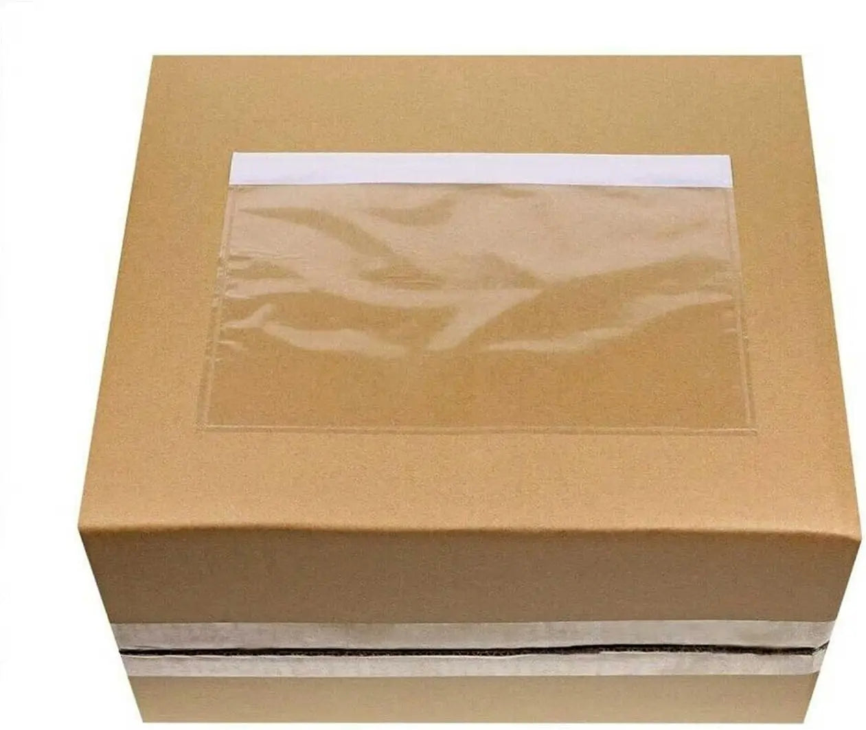 7.5" x 5.5" Packing List Pouches, 100 Pack Shipping Label Envelopes Clear Adhesive Top Loading Packing List Wholesale Hub
