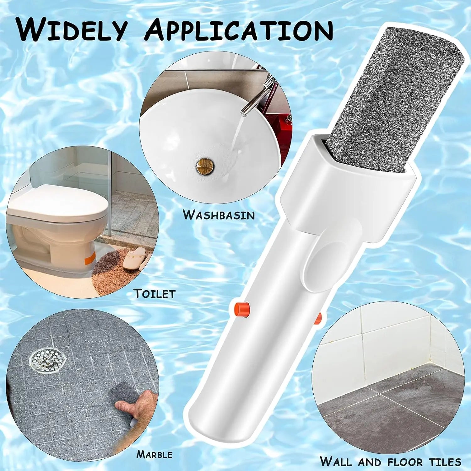 3 Pieces Pool Pumice Stone with Handle Erase Rust Stain Spot Remover Pool Tile Calcium Cleaning Tools Pumice Sticks Stone for Concrete Plaster Pool Spa Toilet Bowl Ring Calcium Tub Wholesale Hub