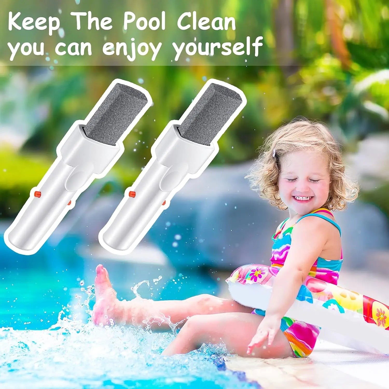 3 Pieces Pool Pumice Stone with Handle Erase Rust Stain Spot Remover Pool Tile Calcium Cleaning Tools Pumice Sticks Stone for Concrete Plaster Pool Spa Toilet Bowl Ring Calcium Tub Wholesale Hub