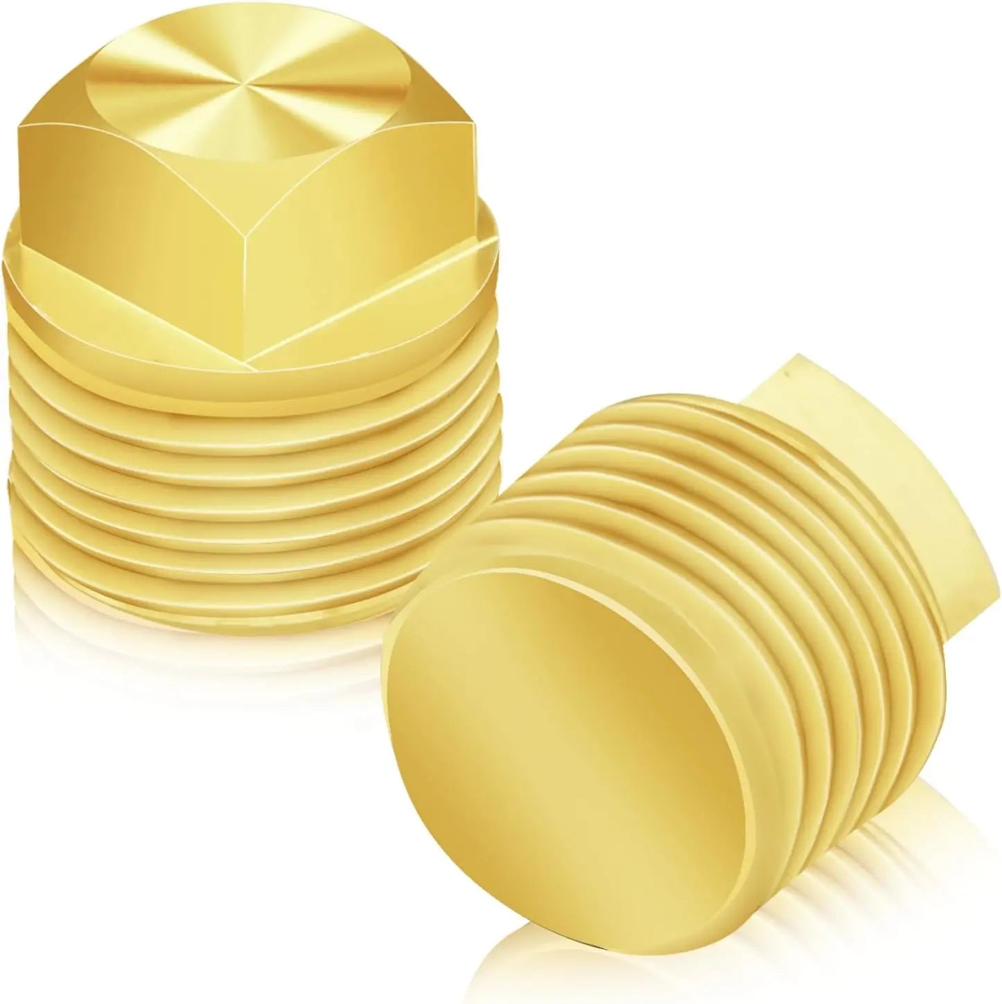 2 Pcs Boat Drain Plug, Solid Brass Boat Plug 1/2 Inch NPT Boat Plugs Hull Spare Garboard Drain Plug Compatible with Glastron Bayliner Sea Ray Four Winns Starcraft Boat Parts, Suitable for Most Hulls Wholesale Hub