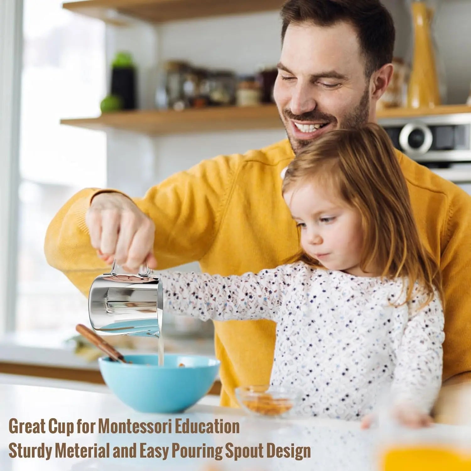 Milk Frothing Pitcher, 6.8oz/200ml Stainless Steel Milk Frother Cup, Small Steaming Pitcher for Espresso Machine, Latte Art Pour Cup Wholesale Hub