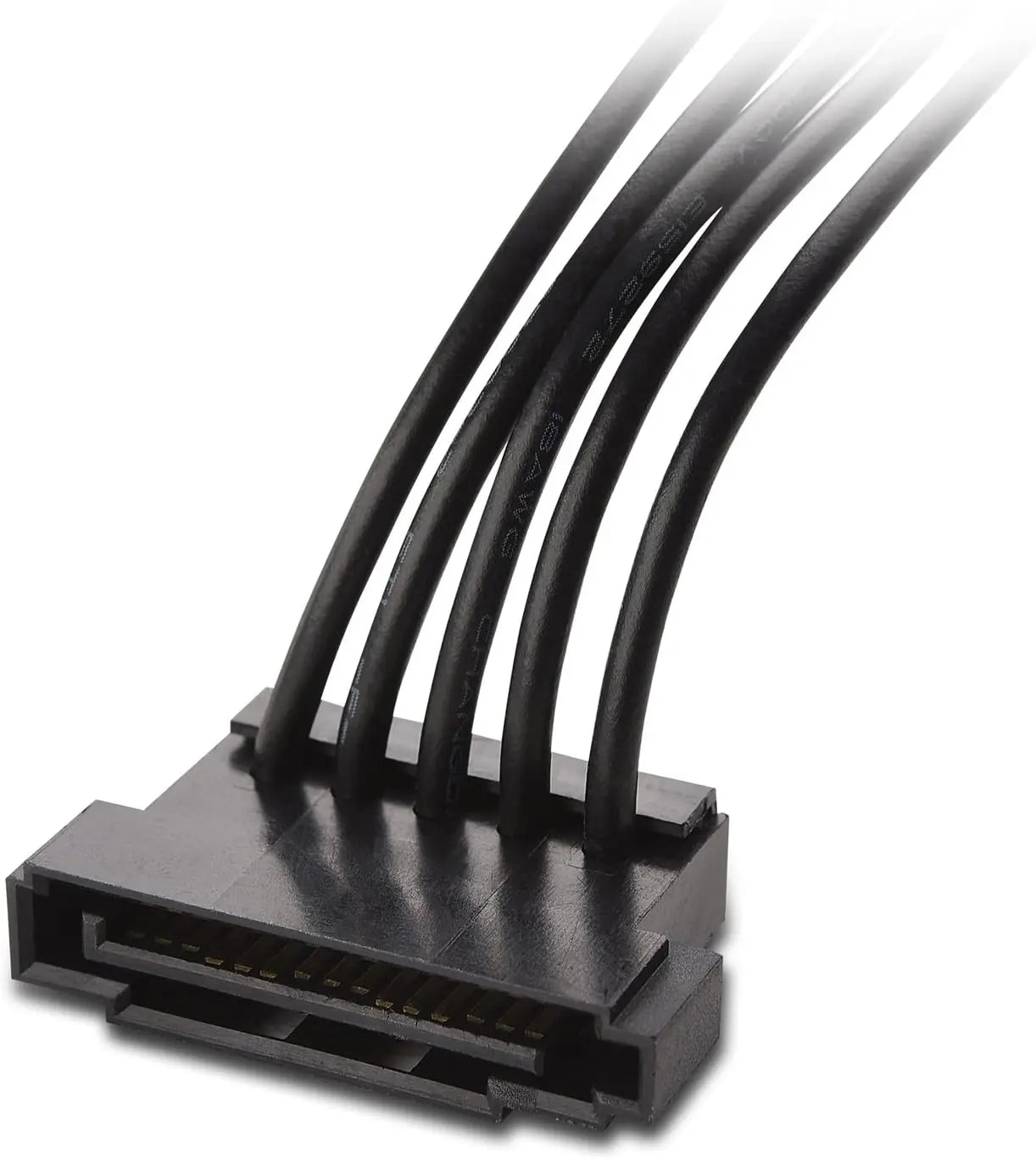 2-Pack 15 Pin SATA to 4 SATA Power Splitter Cable - 18 Inches Wholesale Hub