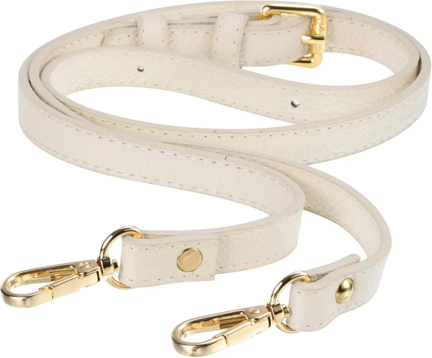 Purse Strap, Leather Adjustable Replacement Strap for Women's Crossbody Handbags Bag, 0.6" Wide, 41-51" Long (Beige) Wholesale Hub