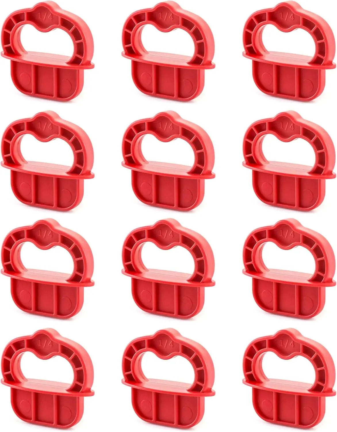 Deck Board Jig, 12 Pcs 1/4" Gap Deck Board Spacer Rings for Pressure Treated, Composite, PVC, Plank Wholesale Hub