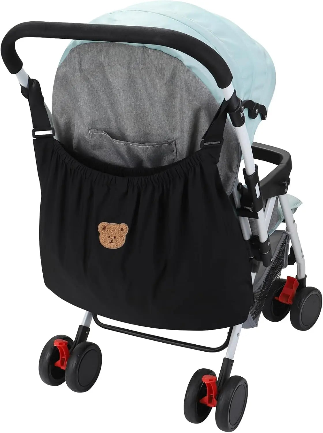 Universal Stroller Organizer, Large Storage Stroller Bag Fits for Uppababy, Nuna, Britax, Doona Strollers, Non-Slip Adjustable Storage Caddy Accessories for Stroller Crib Wholesale Hub