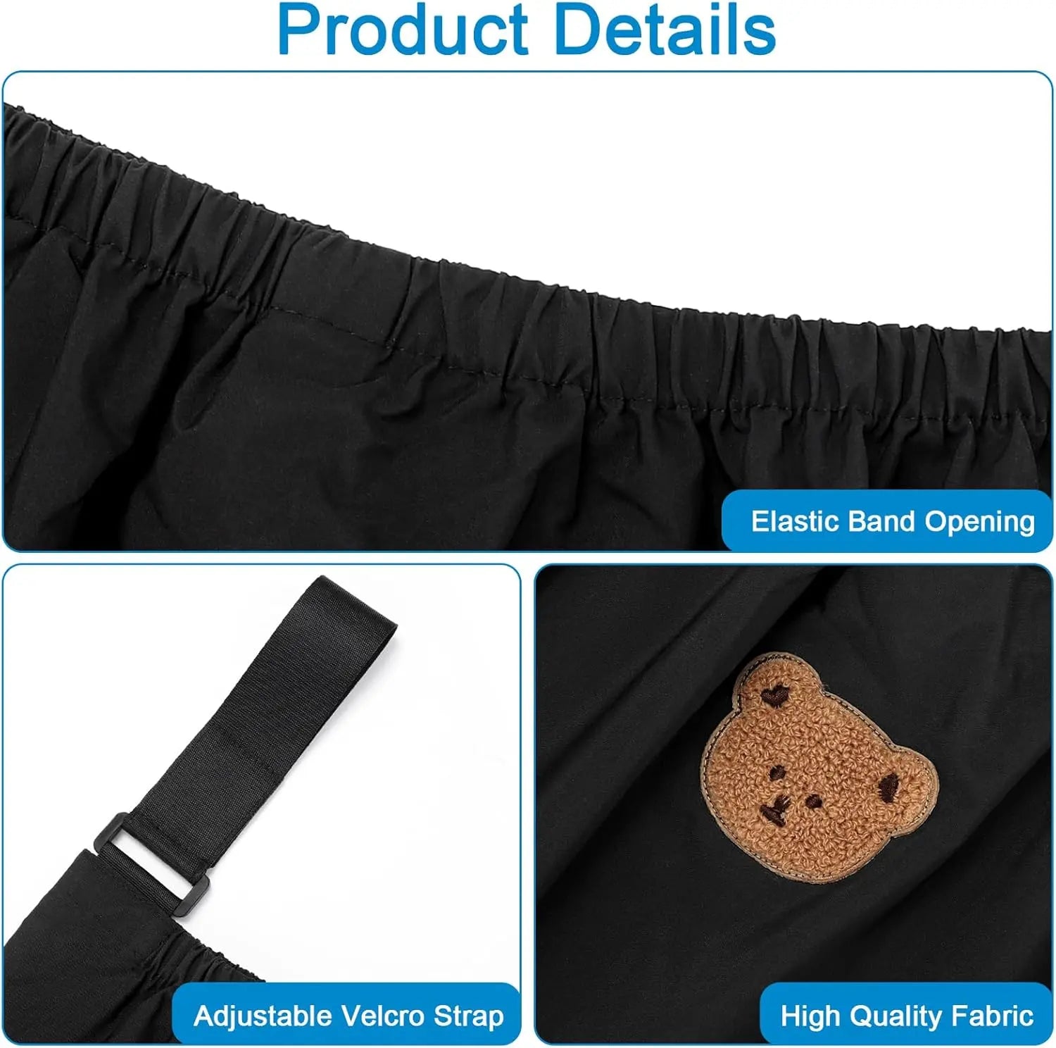 Universal Stroller Organizer, Large Storage Stroller Bag Fits for Uppababy, Nuna, Britax, Doona Strollers, Non-Slip Adjustable Storage Caddy Accessories for Stroller Crib Wholesale Hub