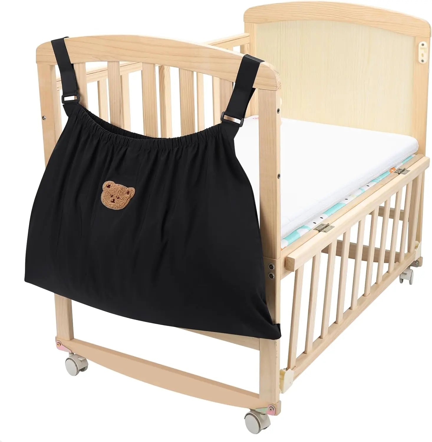Universal Stroller Organizer, Large Storage Stroller Bag Fits for Uppababy, Nuna, Britax, Doona Strollers, Non-Slip Adjustable Storage Caddy Accessories for Stroller Crib Wholesale Hub