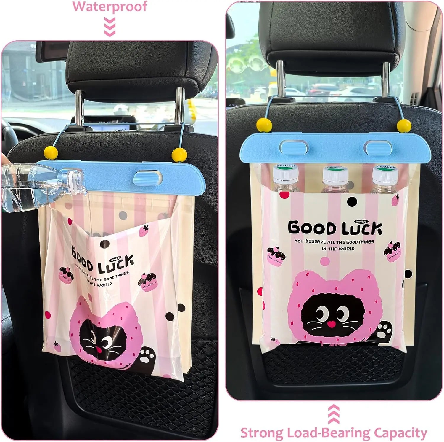 Disposable Car Trash Bag, 20 Pcs Car Garbage Bag Hanging Vehicle Trash Can Auto Rubbish Pouch Dustbin Bags Garbage Container Car Accessories, Leakproof, Smellproof, Portable for Women & Adults Wholesale Hub