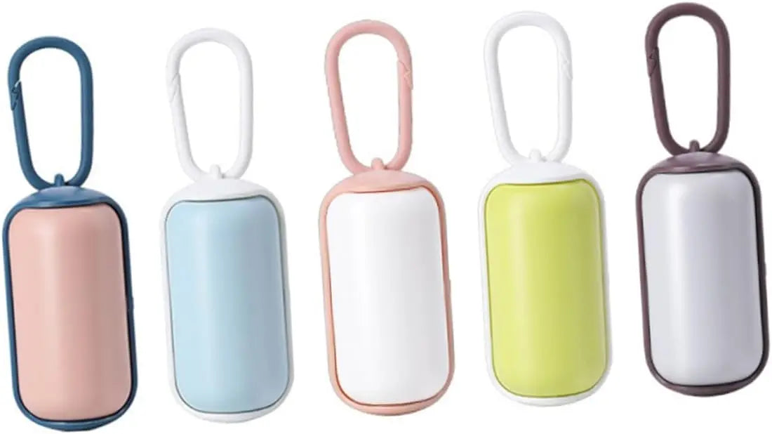 Dog Poop Bag Holder with Leash Hook Dispenser 5 Pack Wholesale Hub