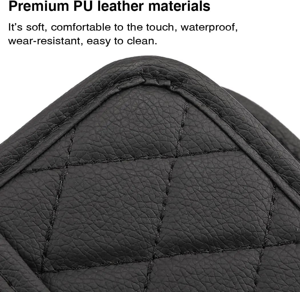 Car Seat Organizer 2 Pack - Black Backrest Storage Bag with Pockets - Car Interior Accessory Wholesale Hub