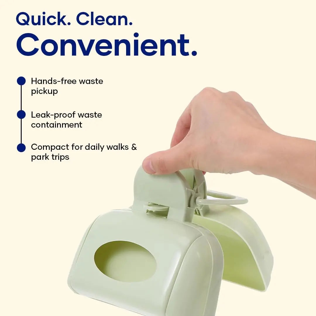 3-in-1 Dog Poop Bag Dispenser Blue Portable Leakproof Easy to Use Pet Waste Cleaning Helper Wholesale Hub