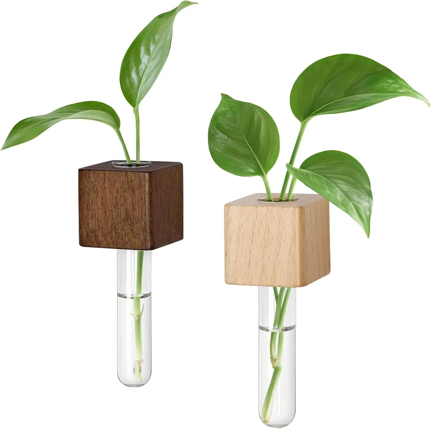 2 Pack Magnetic Wall Vases Mini Hydroponic Test Tubes for Home Decor Wholesale Hub