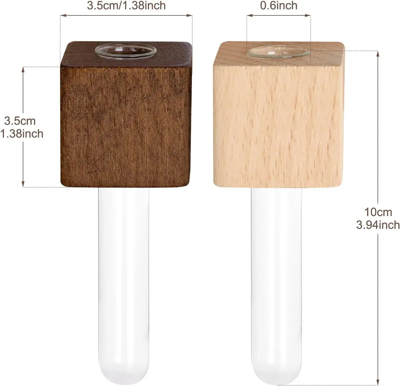 2 Pack Magnetic Wall Vases Mini Hydroponic Test Tubes for Home Decor Wholesale Hub
