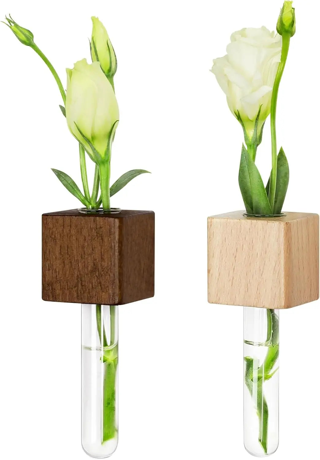 2 Pack Magnetic Wall Vases Mini Hydroponic Test Tubes for Home Decor Wholesale Hub