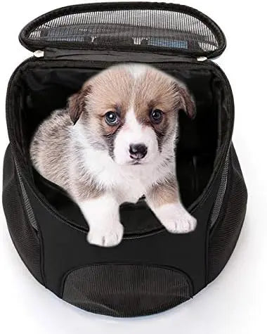 Pet Travel Carrier Backpack for Dogs and Cats Up to 8kg 36×31×45cm Blue Wholesale Hub