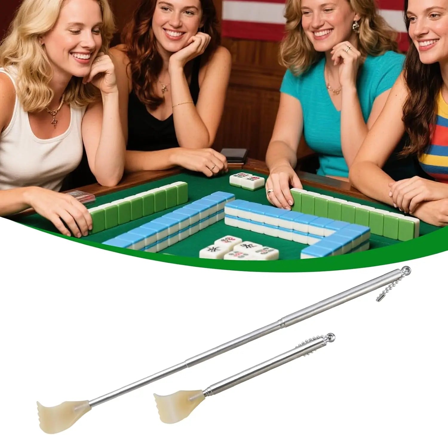 4 Piece Metal Extendable Mahjong Handles for Mahjong Sets and Accessories Enhance Game Feel and Smoothness Wholesale Hub