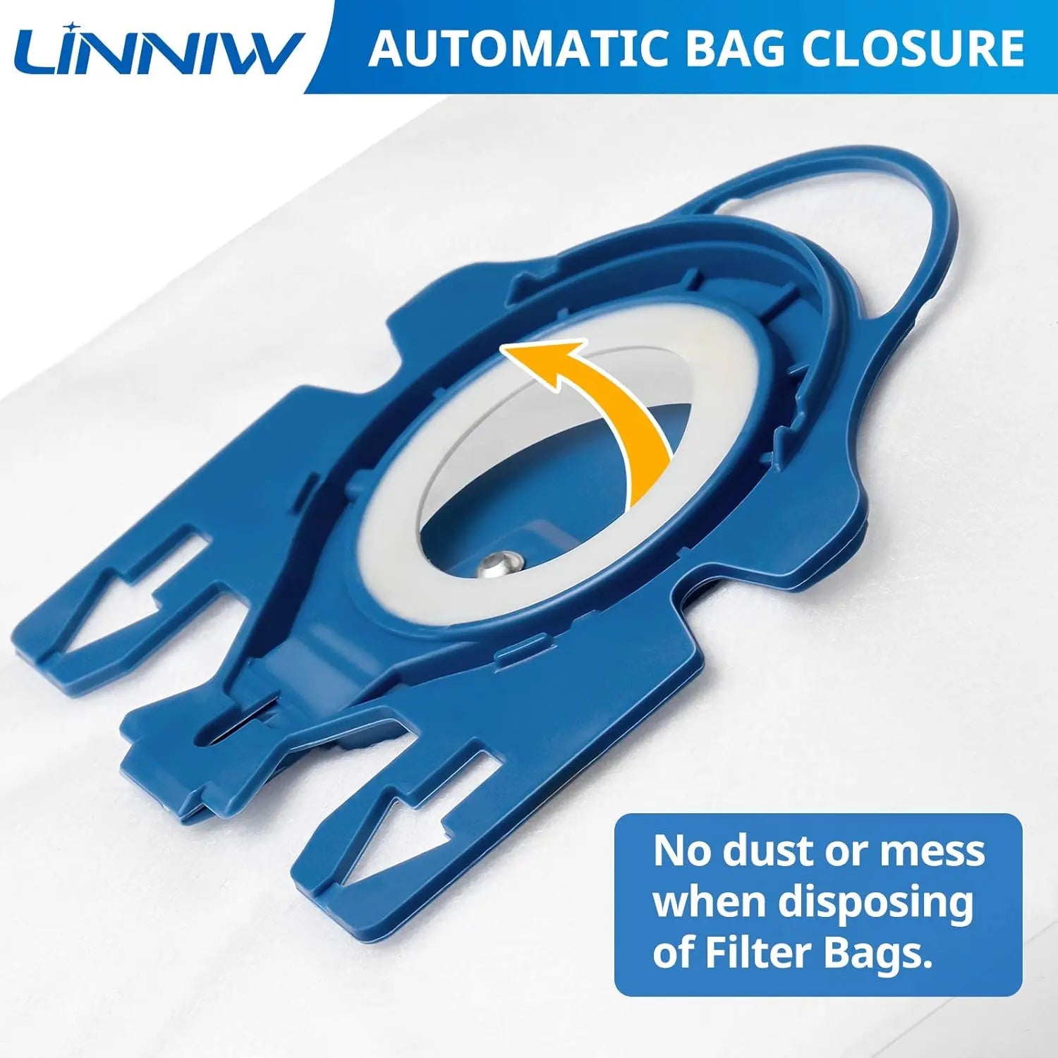 20 Pack 3D Airclean GN Vacuum Cleaner Bags and 20 Pack FJM Vacuum Bags Compatible with Miele Canister Vacuum Cleaner Wholesale Hub