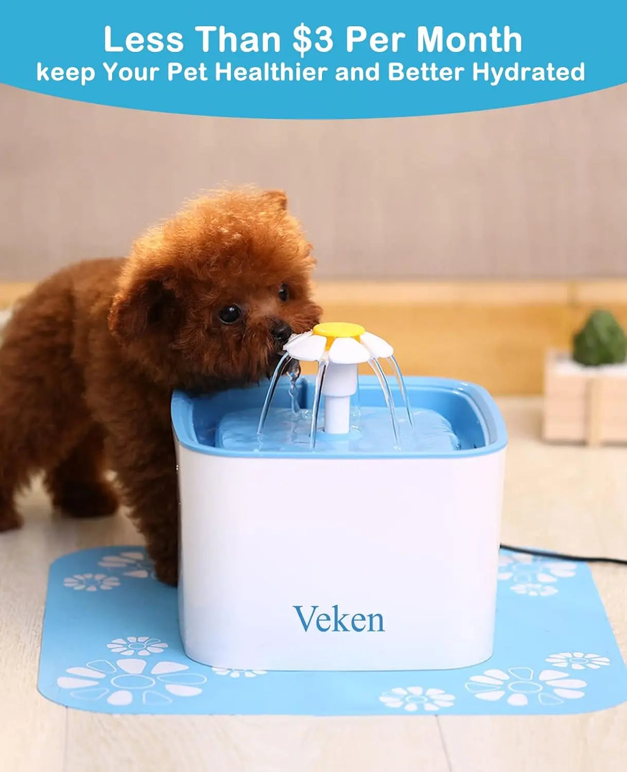 8 Pack Replacement Filters for 84oz/2.5L Automatic Pet Fountain Cat Water Fountain Dog Water Dispenser Wholesale Hub