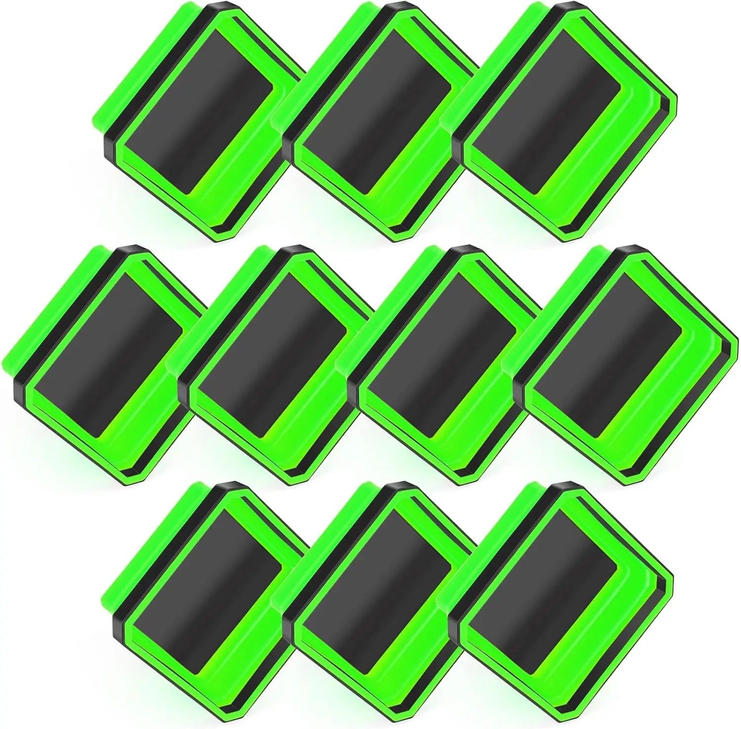 10 Pcs Magnetic Tool Tray Collapsible Foldable Parts Trays Set Magnetic Screw Tray Magnetic Parts Bowl Square Silicone Magnetic Tool for Bolts Nuts Washers Pins Screw Parts (Green) Wholesale Hub