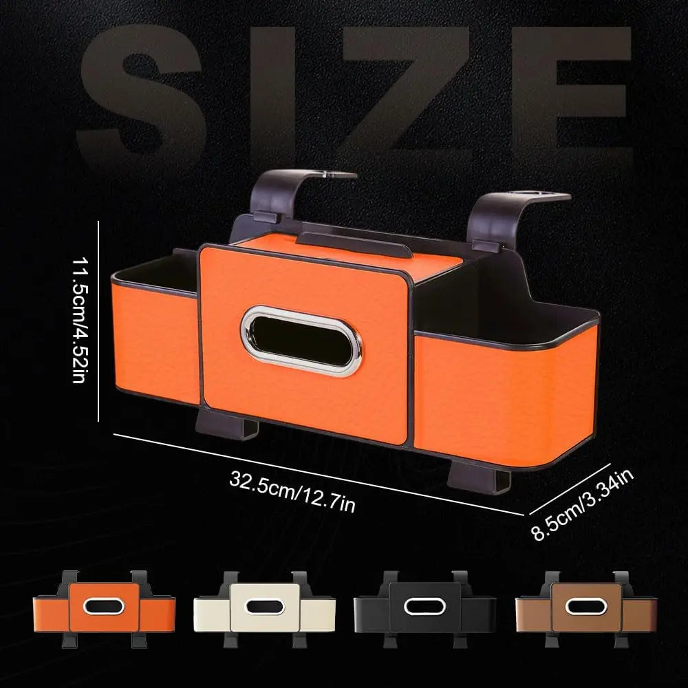 3 In 1 Car Backseat Organizer, 2026 New Multifunctional Back Seat Car Organizer for Hold Phones, Upgrade Car Seat Back Storage Box Keep Your Ride Clean Organized (Black) Wholesale Hub