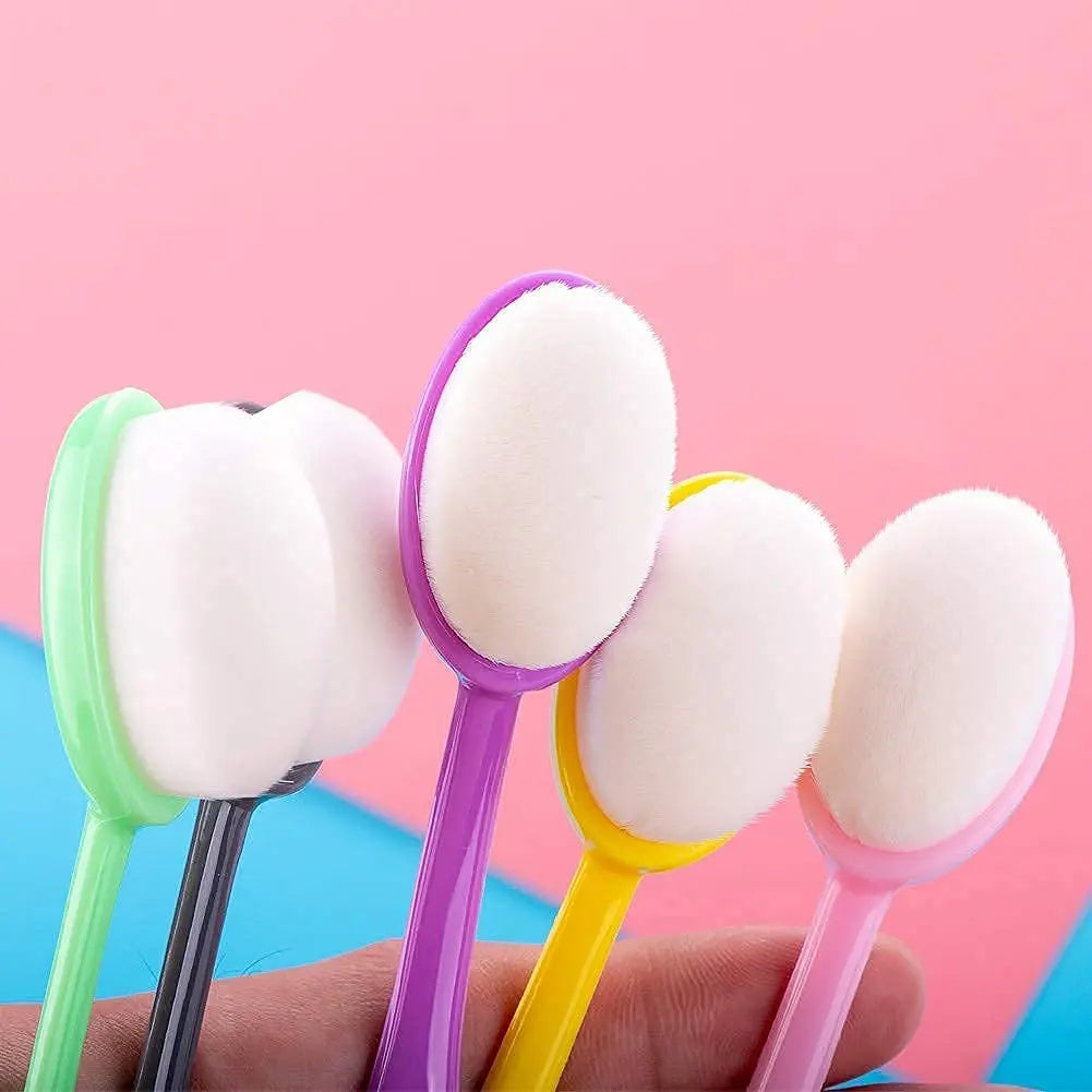 Ink Blending Brushes,Ink Blending Tool -10pcs brush head width 0.86 inch oval brush and 6 pcs brush head width 2.04 inch flat top mixed ink brush for Card Making Wholesale Hub